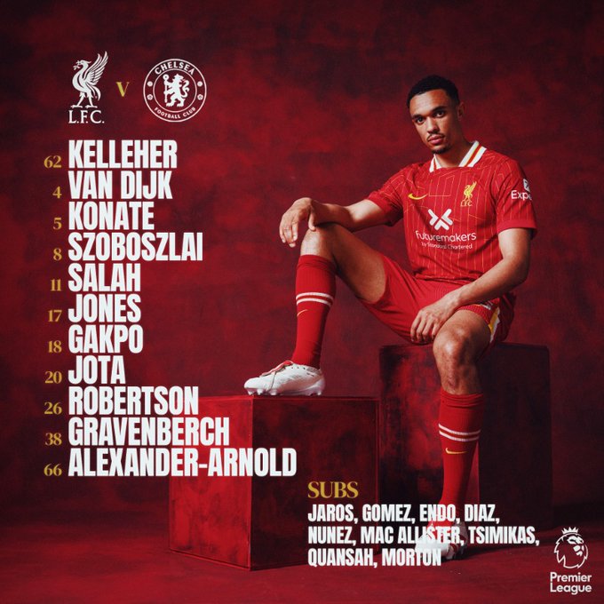 11 ตัวจริง ลิเวอร์พูล เชลซี