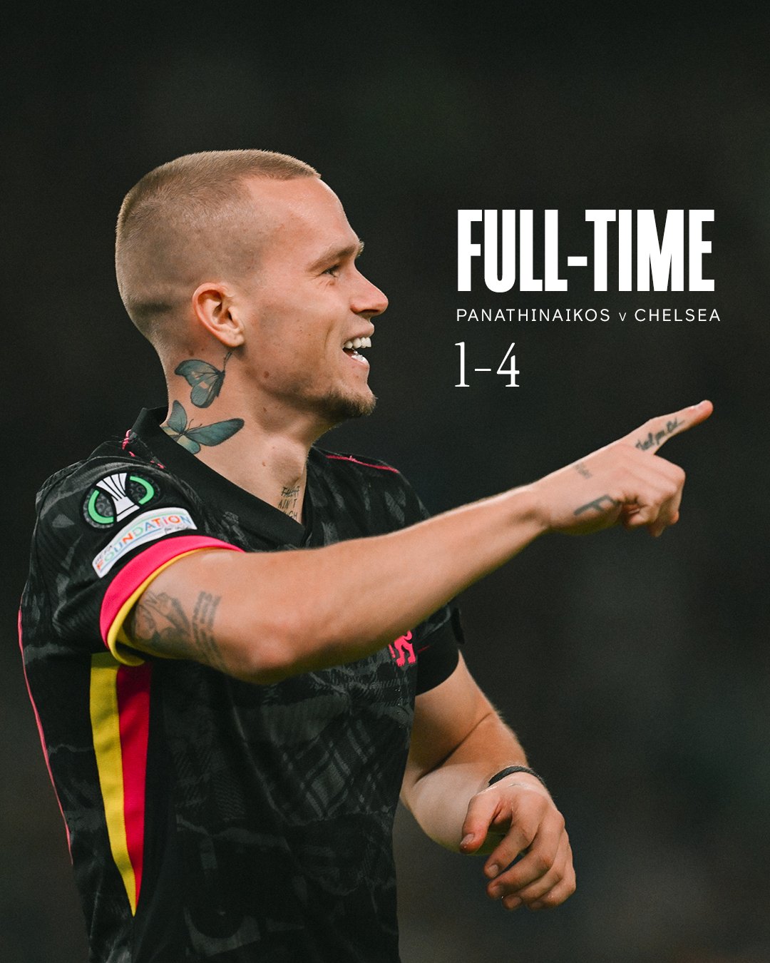 ผลบอลเมื่อคืนนี้ คอนเฟอเรนซ์ ลีก พานาธิไนกอส เชลซี