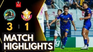 ผลฟุตบอล รีโว่ ไทยลีก ระยอง เอฟซี หนองบัว