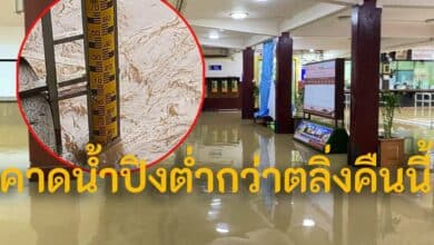 คาดน้ำปิงต่ำกว่าตลิ่งคืนนี้