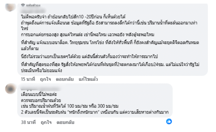 คอมเมนต์ชาวเน็ตไม่เห็นด้วย