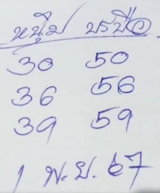 เลขเด็ด หนุ่มบรบือ 1 11 67