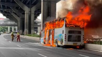 ไฟไหม้รถบัสทัศนศึกษา