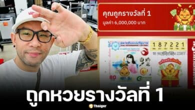 เอ๋ เชิญยิ้ม ถูกหวยรางวัลที่ 1 และลอตเตอรี่รวม 26 ใบ ได้รับเงินกว่า 6 ล้านบาท
