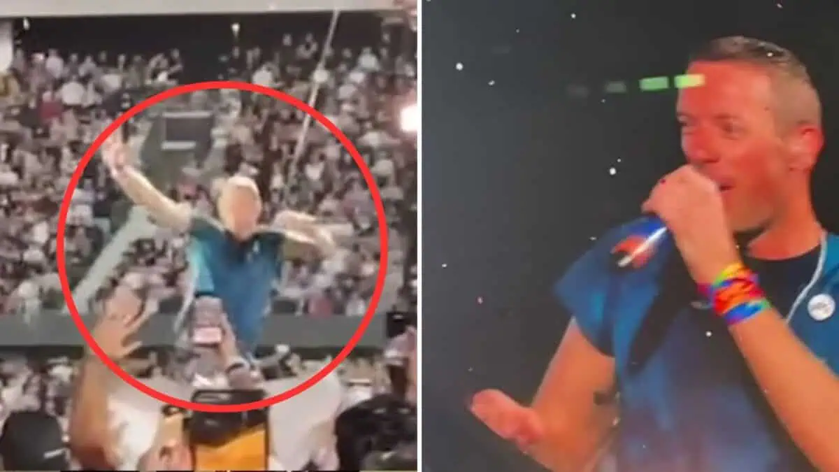 คริส มาร์ติน ร่วงตกหลุมบนเวทีคอนเสิร์ต Coldplay ที่ออสเตรเลีย