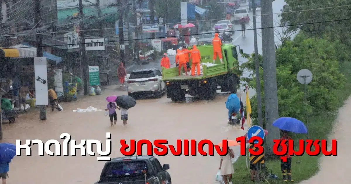 น้ําท่วมหาดใหญ่วันนี้