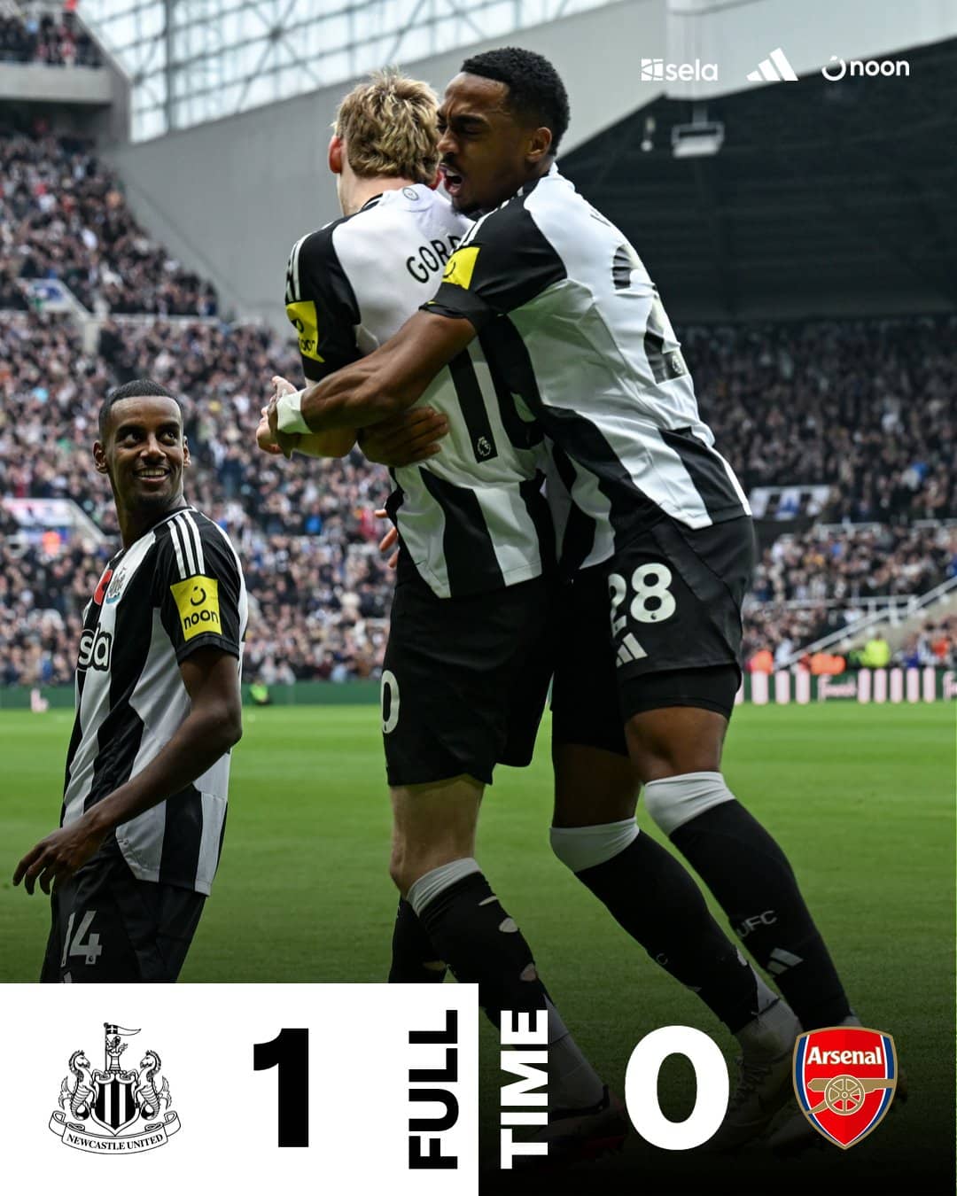 ผลบอลล่าสุด พรีเมียร์ลีก นิวคาสเซิ่ล อาร์เซนอล