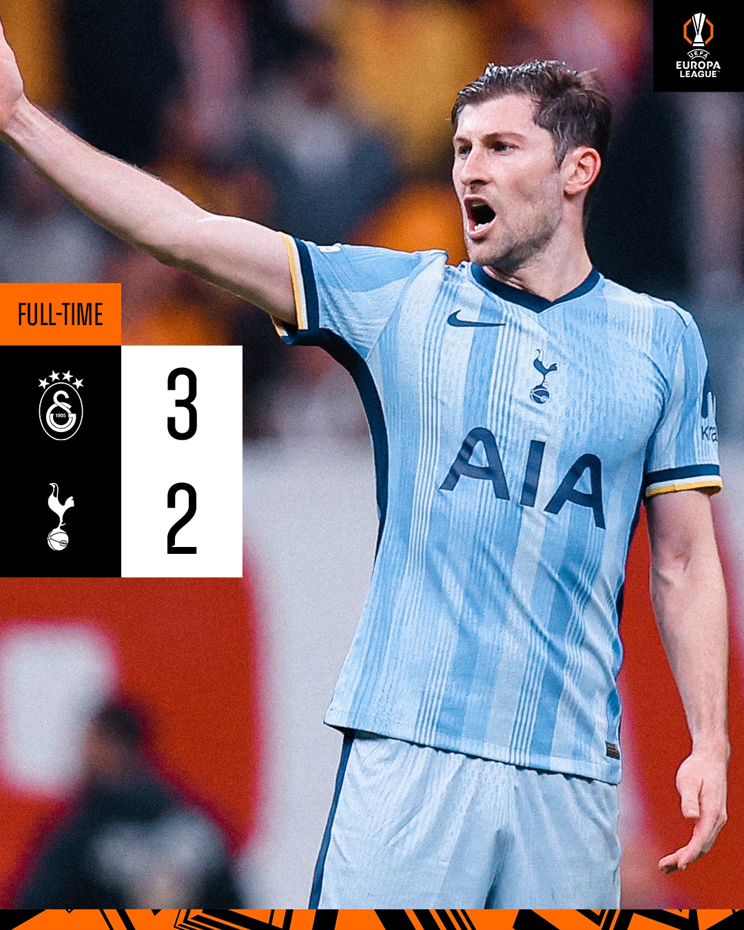 ผลบอลเมื่อคืนนี้ ยูโรป้า ลีก กาลาตาซาราย สเปอร์ส