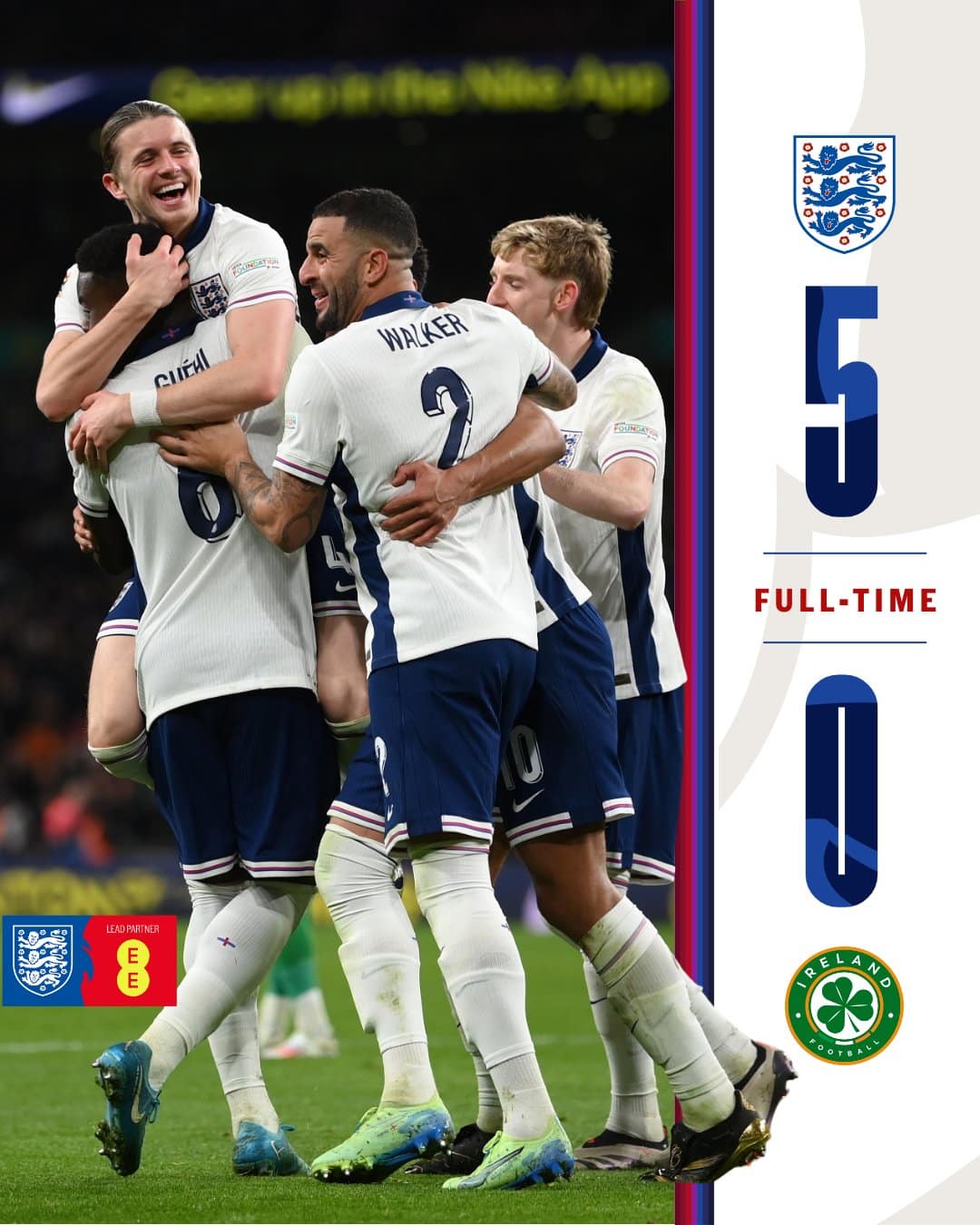 ผลบอล เนชั่นส์ ลีก อังกฤษ ไอร์แลนด์