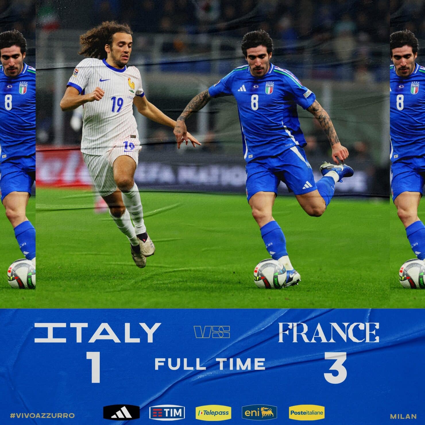 ผลบอล เนชั่นส์ ลีก อิตาลี ฝรั่งเศส