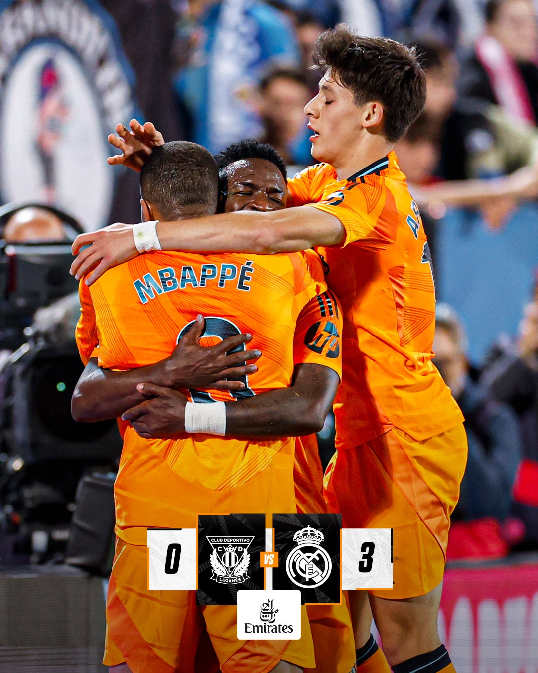 ผลบอลเมื่อคืนนี้ ลาลีกา เลกานเญส เรอัล มาดริด