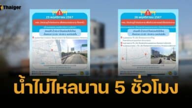 กปน. ประกาศพื้นที่น้ำไม่ไหล 4 จุด ทั่วกรุงเทพฯ 25-26 พ.ย. 67