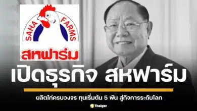 ย้อนตำนาน "สหฟาร์ม" ของ ดร.ปัญญา โชติเทวัญ ธุรกิจไก่ครบวงจร ที่เริ่มต้นจากเงินลงทุนเพียง 5,000 บาท สู่การเป็นผู้ส่งออกไก่รายใหญ่ของโลก ก่อตั้งโดย ดร. ปัญญา โชติเทวัญ ที่เพิ่งเสียชีวิตอย่างสงบ สิริอายุ 93 ปี