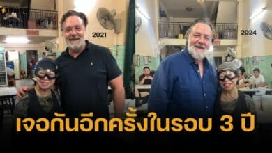 รัชเซลล์ โครว์ แวะมาหา เจ๊ไฝ ถ่ายรูปคู่-กินอาหาร เผย ดีใจที่ได้กลับไทยอีกครั้ง