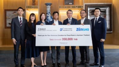 THAIBIZ จับมือ 3 บริษัทยักษ์ใหญ่ญี่ปุ่น ระดมทุน 350 ล้านบาท ช่วยผู้ประสบภัยน้ำท่วมในไทย