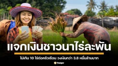 คณะกรรมการนโยบายและบริหารข้าวแห่งชาติ (นบข.) เห็นชอบโครงการช่วยเหลือชาวนา แจกเงินไร่ละ 1,000 บาท ไม่เกิน 10 ไร่ต่อครัวเรือน วงเงินกว่า 3.8 หมื่นล้านบาท
