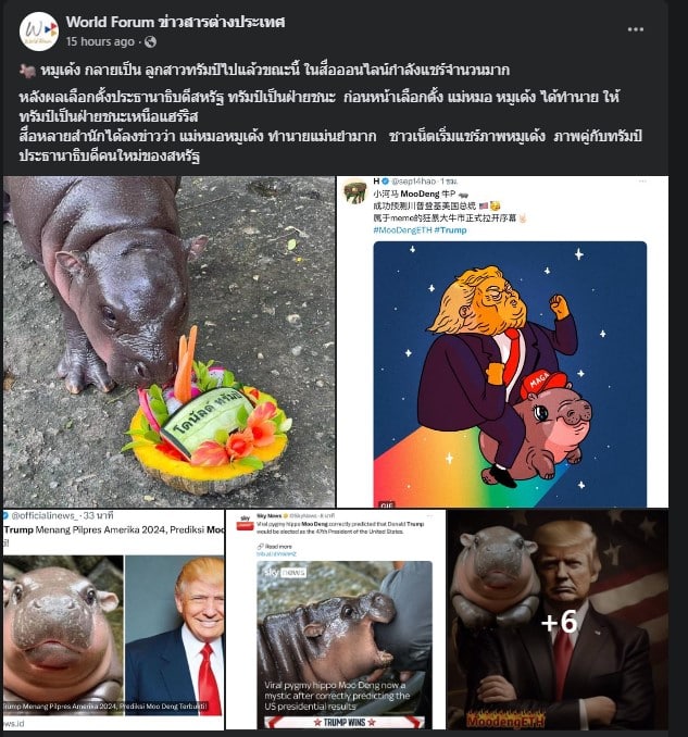 world forum แชร์โพสต์หมูเด้ง