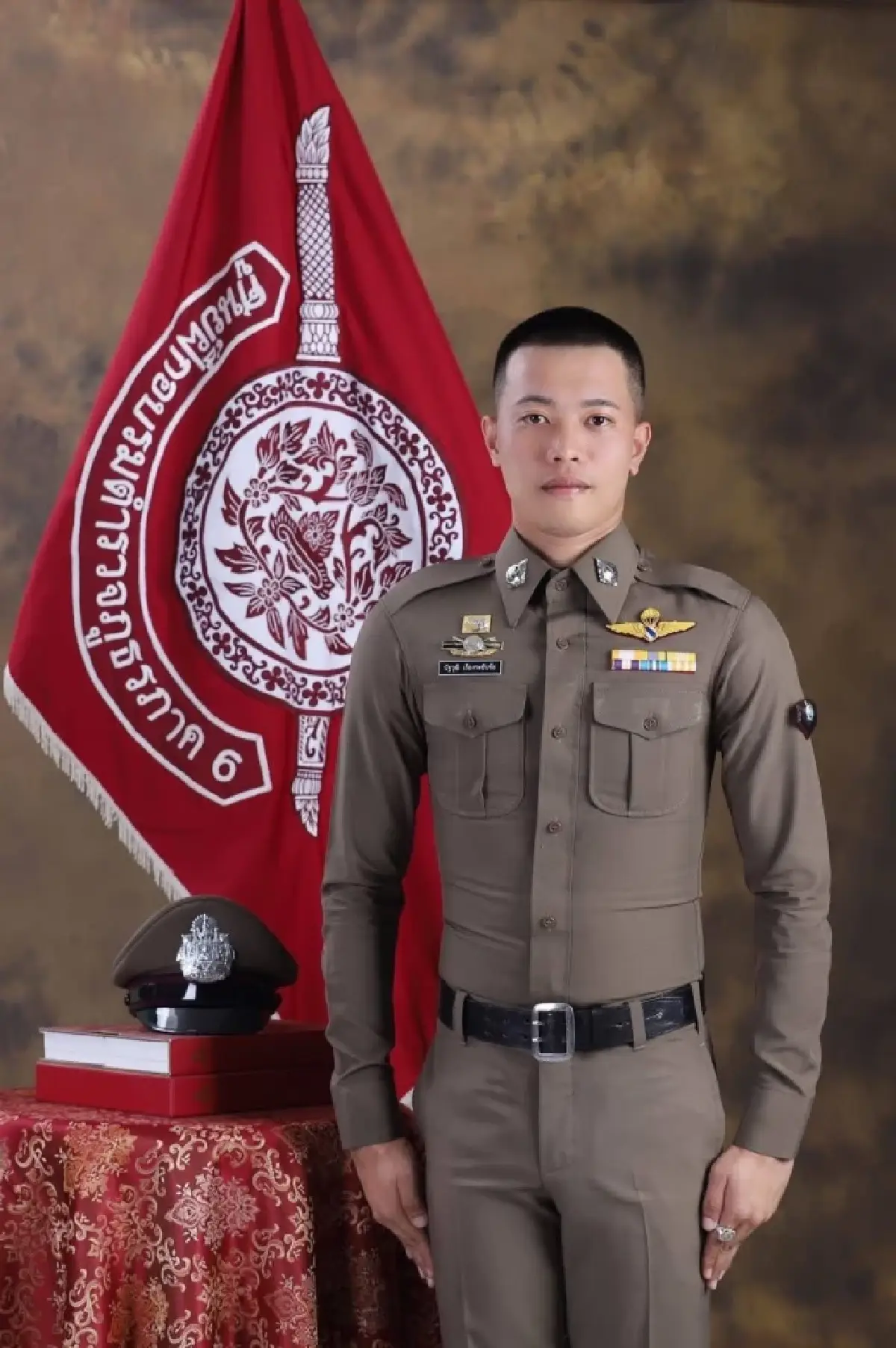 ส.ต.ท.ณัฐวัฒน์ ภวัตรัชต์พงษ์ ถูกกระบะขนแรงงานต่างด้าวแหกจุดสกัดจับ ชนดับคาที่