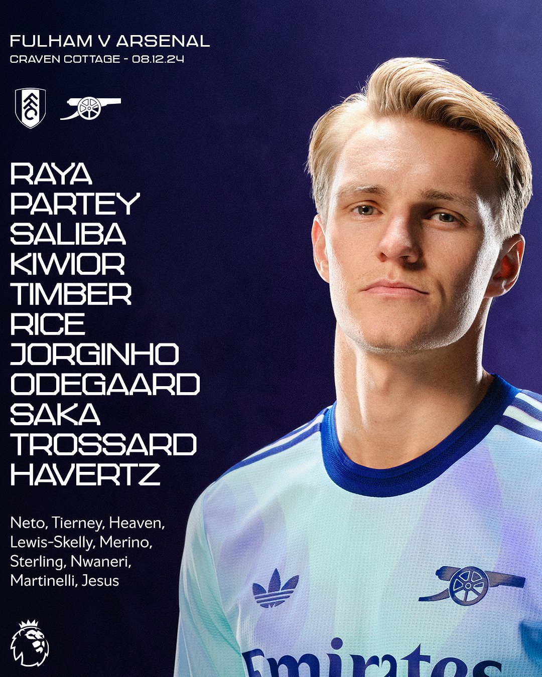 11 ตัวจริง ฟูแล่ม อาร์เซนอล