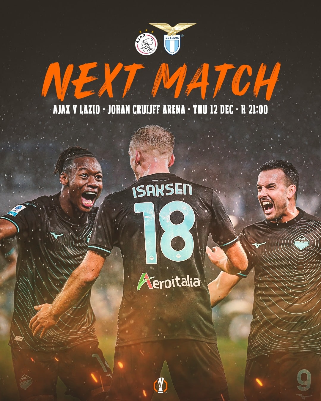 ยูฟ่า ยูโรปา ลีก อาแจ็กซ์ ลาซิโอ