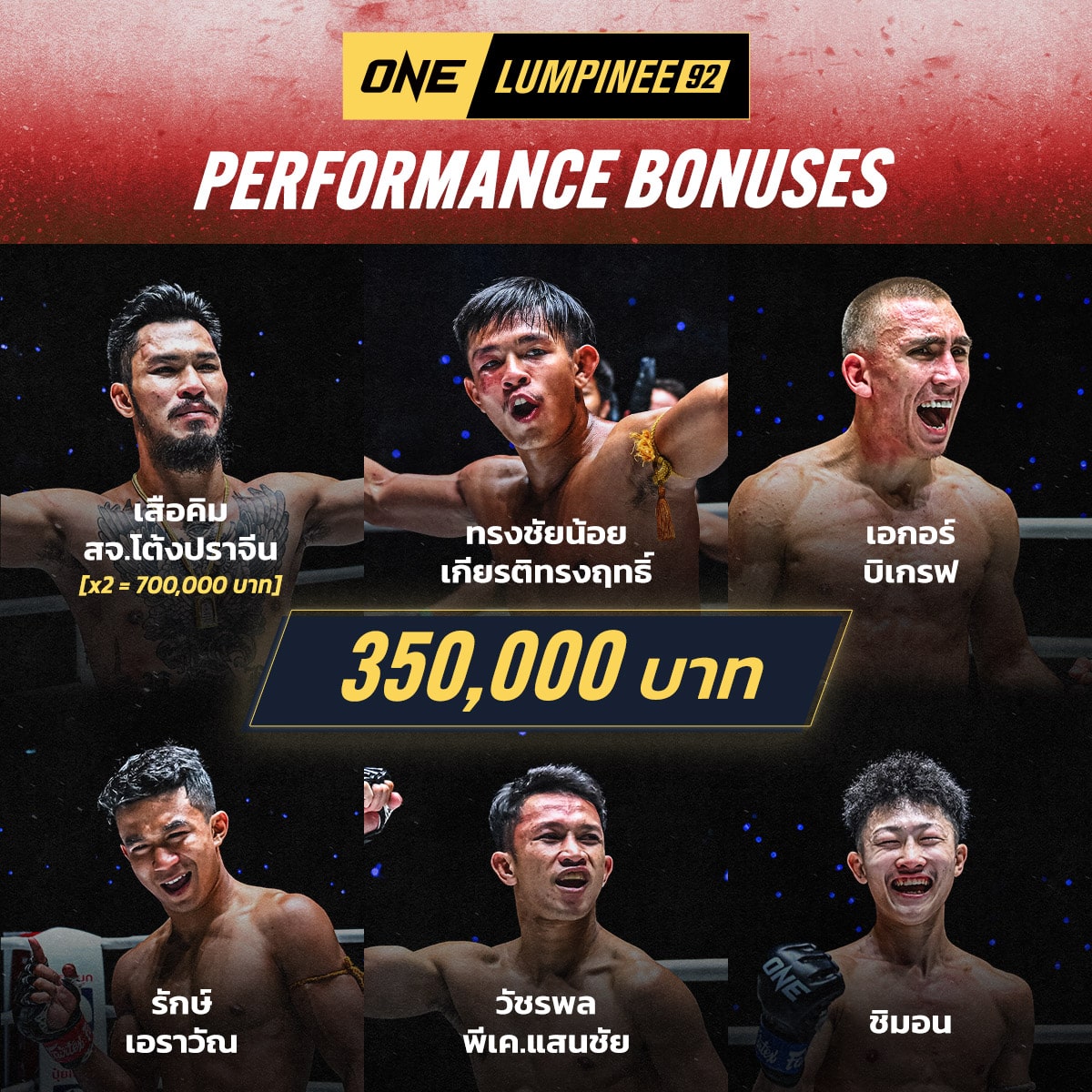 ผลมวย ONE ลุมพินี 92