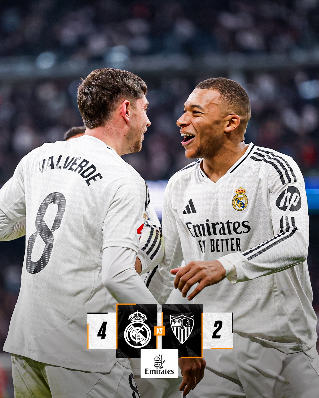 ผลบอลเมื่อคืนนี้ ลาลีกา เรอัล มาดริด เซบีย่า