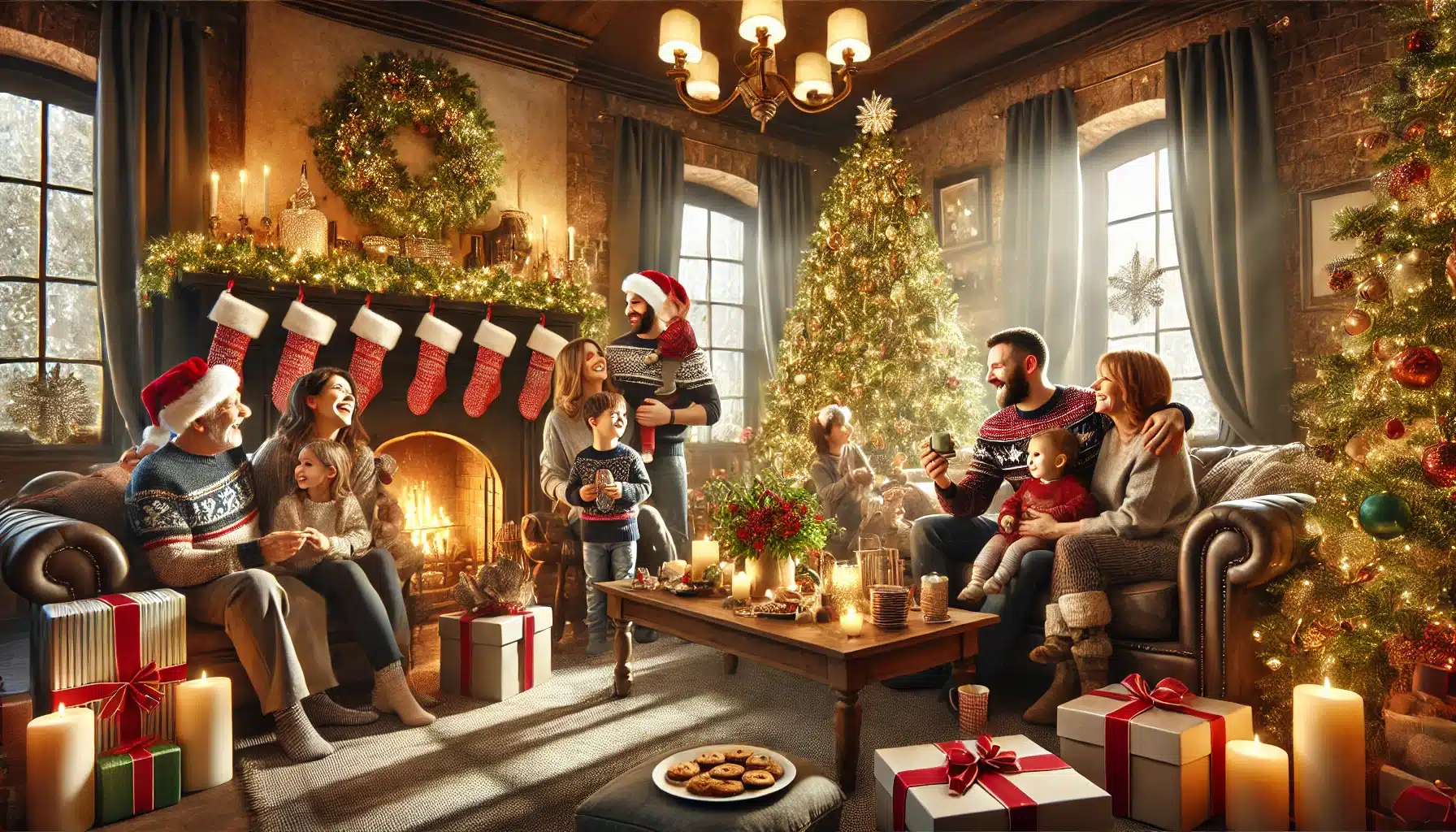 จัดปาร์ตี้คริสต์มาสที่บ้าน