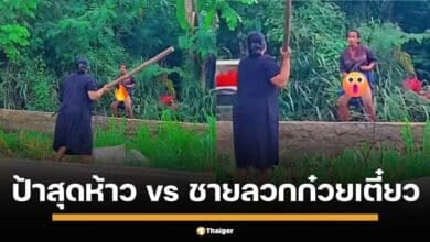 ชมคลิป ป้าใจเด็ด ถือท่อนไม้เผชิญหน้า ชายโรคจิต "ยืนยิ้มชักว่าว" กลางถนน คลิปไวรัลเรียกเสียงฮาในโลกออนไลน์