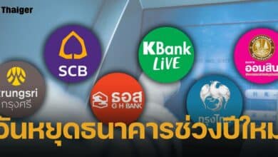 30 ธันวาคม 2567 ธนาคารหยุดไหม ปีใหม่ปิดวันไหนบ้าง สาขาในห้างเปิดไหม