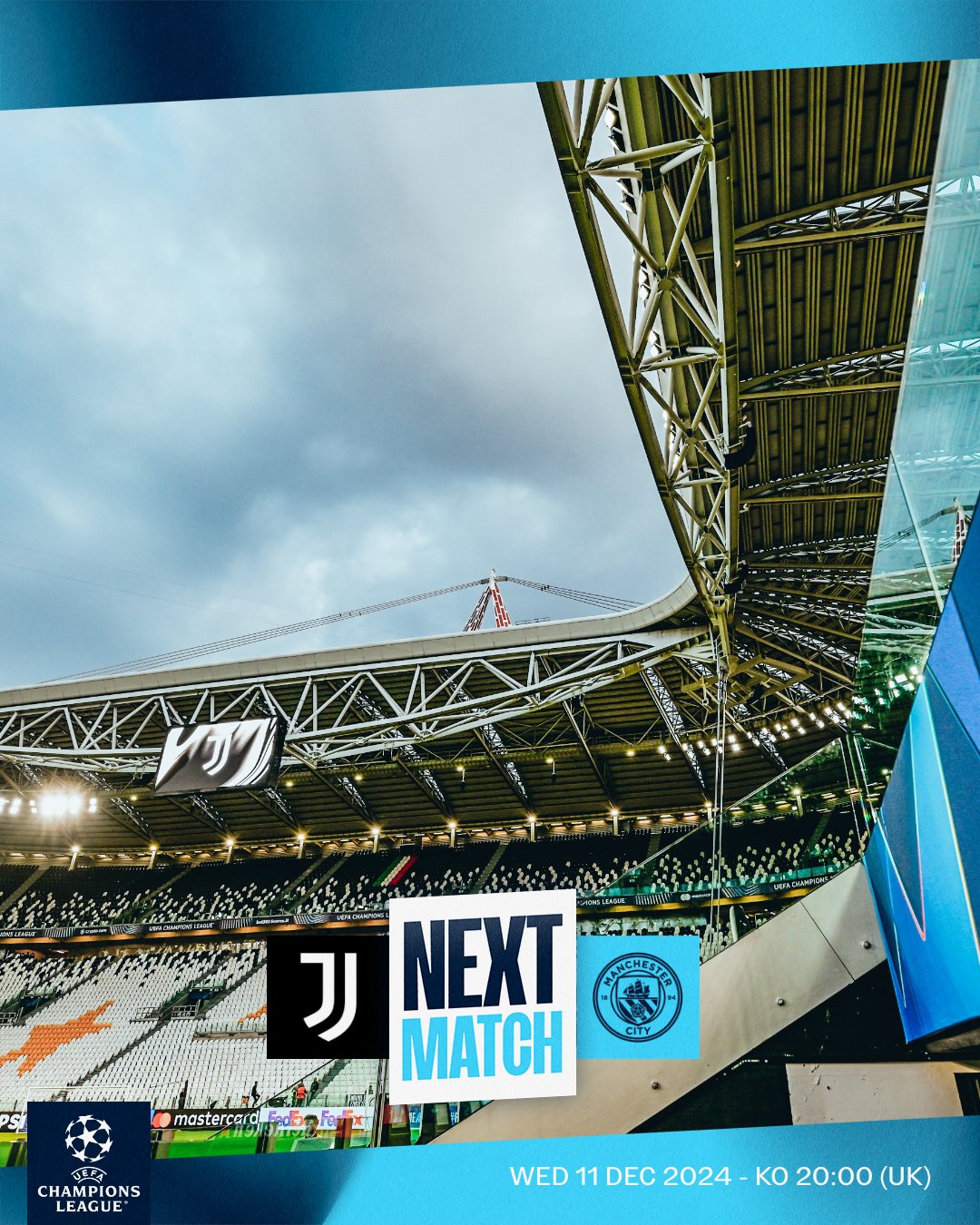 ยูฟ่า แชมเปี้ยนส์ลีก ยูเวนตุส แมนซิตี้