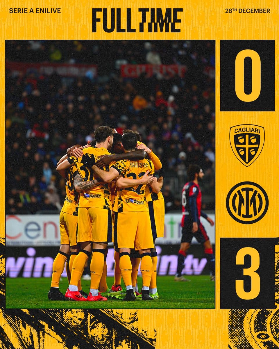 ผลบอลเมื่อคืนนี้ กัลโช่ กายารี่ อินเตอร์