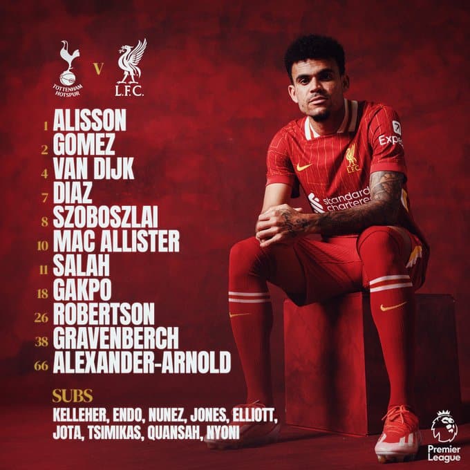 11 ตัวจริง สเปอร์ส ลิเวอร์พูล