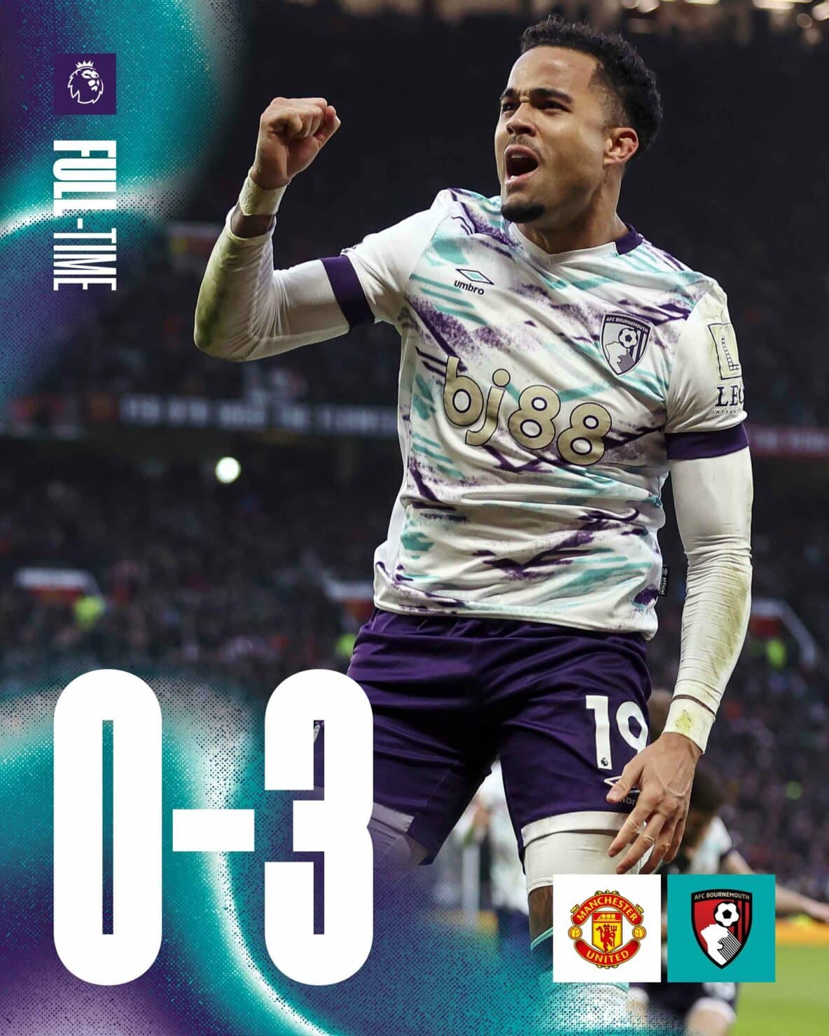 ผลบอลล่าสุด พรีเมียร์ลีก แมนยู บอร์นมัธ