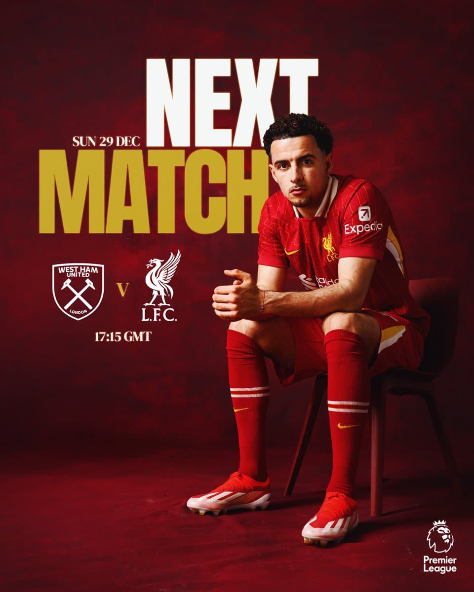 ดูบอลสด พรีเมียร์ลีก 2024/25 เวสต์แฮม ลิเวอร์พูล