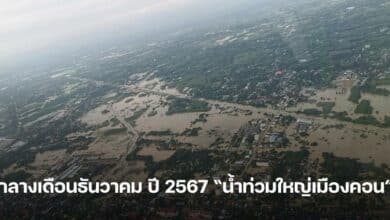 น้ำท่วมนครศรีธรรมราช 2567 ภาพมุมสูง
