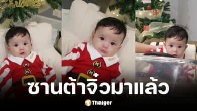 น้องคากิแปลงโฉมเป็นซานต้าตัวน้อยรับคริสต์มาส