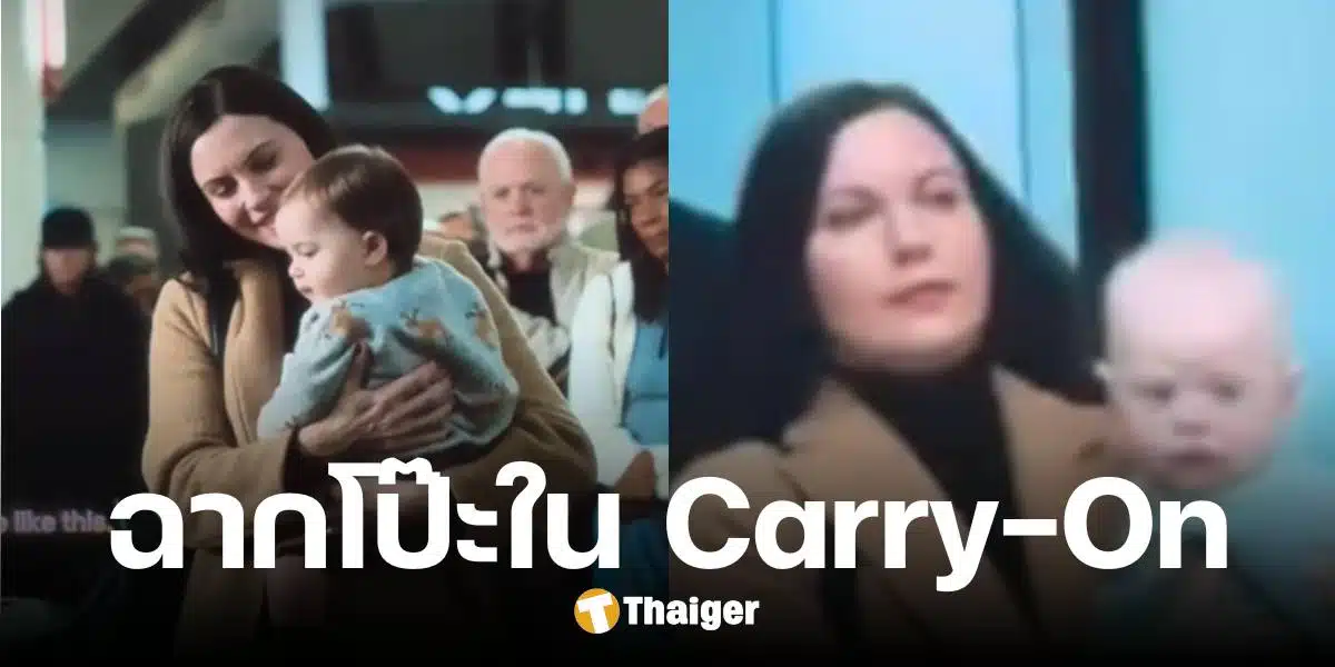 แฟนหนังจับโป๊ะ Carry-On หนังใหม่ Netflix พลาดแรง เปลี่ยนตัวนักแสดงทารก ไม่เนียน