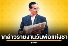 รวมคำกล่าวรายงานและถวายราชสดุดี วันพ่อแห่งชาติ 5 ธันวาคม 2568 สำหรับสถานศึกษาและหน่วยงาน เพื่อน้อมรำลึกในพระมหากรุณาธิคุณ