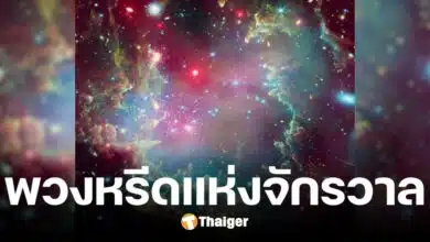 เปิดภาพ พวงหรีดแห่งจักรวาล กลุ่มดาว-ฝุ่นละออง เรียงร้อยงดงาม ฉลองวันคริสต์มาส
