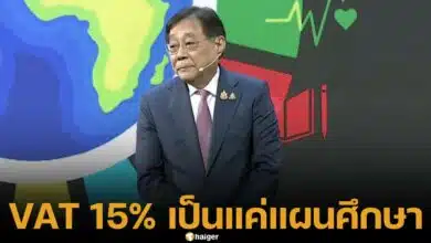 พิชัย ชุณหวชิร รมว. คลัง ชี้แจง แนวคิด ปรับภาษีเพิ่ม VAT 15% แค่ศึกษา ข้อดีข้อเสีย พร้อมฟังเสียงส่วนรวม หลังโดนกระแสดราม่าต่อต้าน