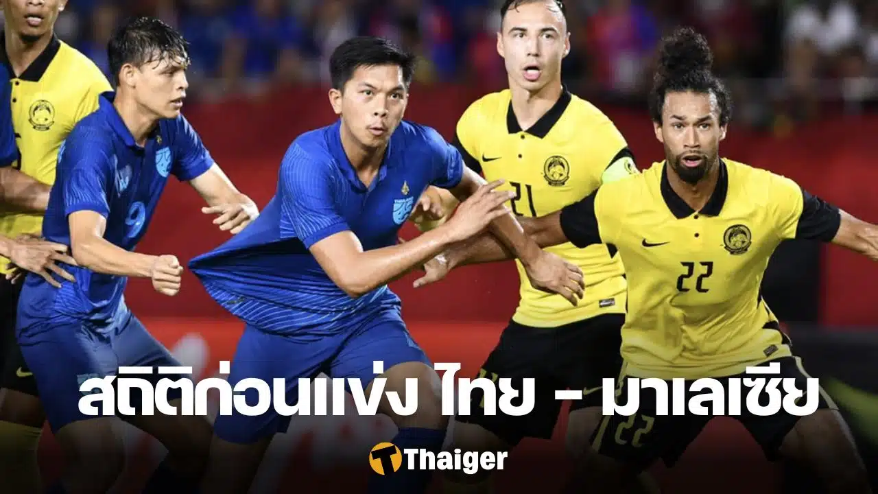 ทีมชาติไทย มาเลเซีย สถิติ