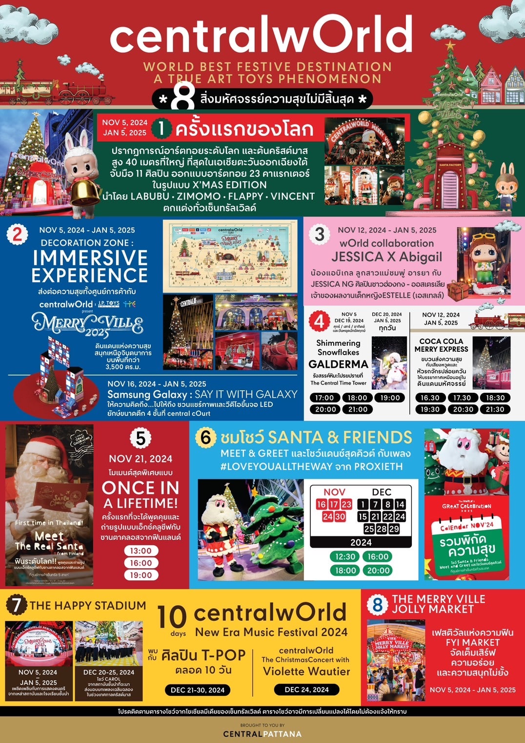 ปลายปีแบบนี้ ปักหมุด Landmark ระดับโลกแห่งการเฉลิมฉลองที่เซ็นทรัลเวิลด์ พบกับ 8 ไฮไลต์ ปรากฏการณ์อาร์ตทอยสุดมหัศจรรย์ ความสุขไม่มีสิ้นสุด