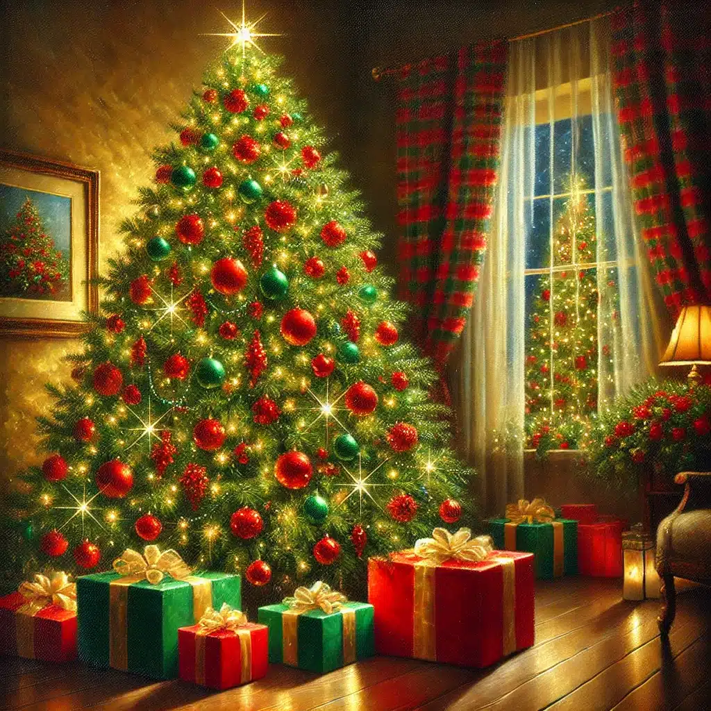 เทศกาลวันคริสต์มาส มักจะตกแต่งด้วยสีแดง