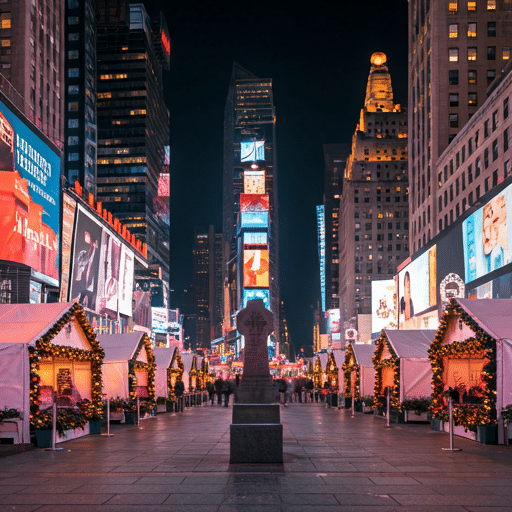 งานคริสต์มาสในจัตุรัสไทม์สแควร์