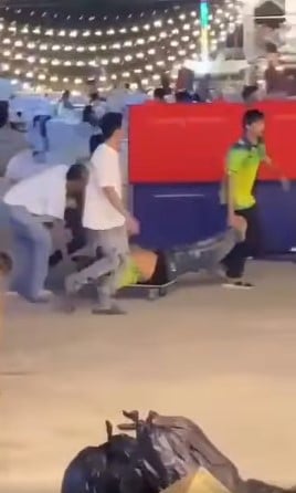 คลิปนาทีแบงค์ โดนลากไปที่ รพ.