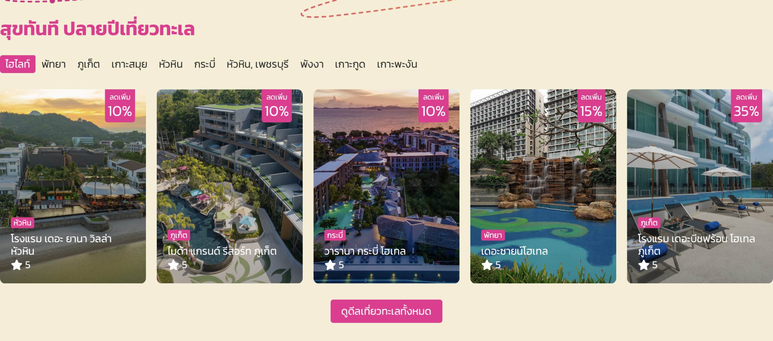 ขั้นตอนลงทะเบียน จองโรงแรม ผ่านเว็บไซต์ สุขทันทีปลายปีเที่ยวไทย.com