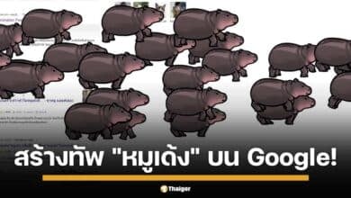 กู เกิ้ล เปิดตัว Doodle ใหม่ พา "กองทัพหมูเด้ง" ฮิปโปแคระชื่อดังจากประเทศไทย บุกหน้าค้นหาทั่วโลกจนกลายเป็นไวรัลฮิต