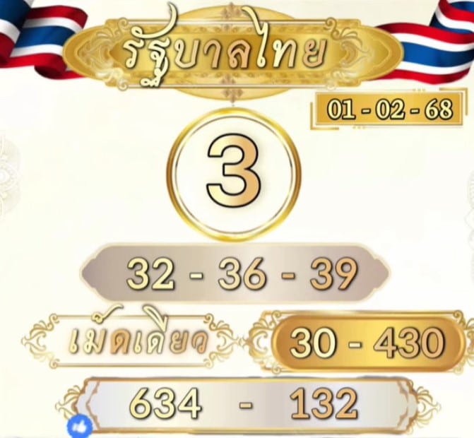 เลขเด็ดเจ๊ฟองเบียร์ 1 2 68