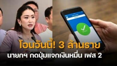 เช็คเงิน10000 เข้าตอนไหน