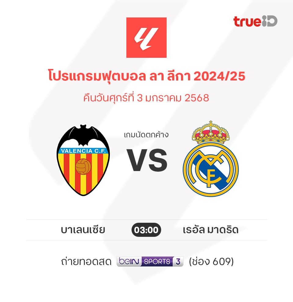 ลาลีกา 2024/25 บาเลนเซีย เรอัล มาดริด